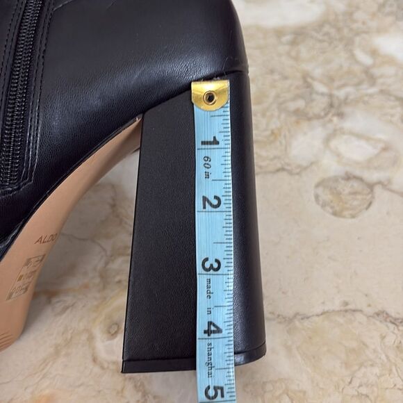 Aldo Mabel Chunky Platform Heeled Square Toe Ankle Boots - Picture 14 of 15